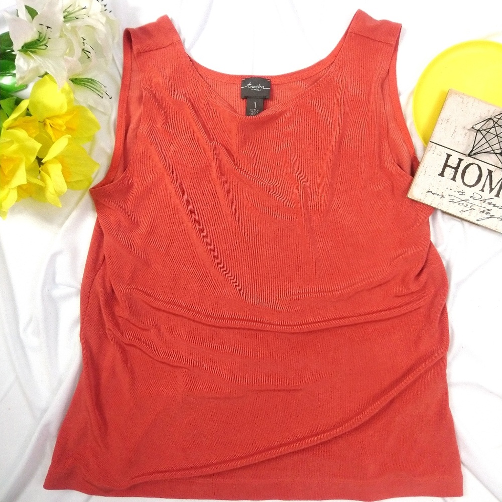 Travelers by Chico woman's tank top. Size 1